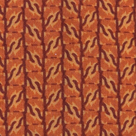 Kaleidoscrope by Marylou Morton Other - Quilting Craft Fabric Orange Geometric Fall Autumn Kaleidoscope Fat Quarter